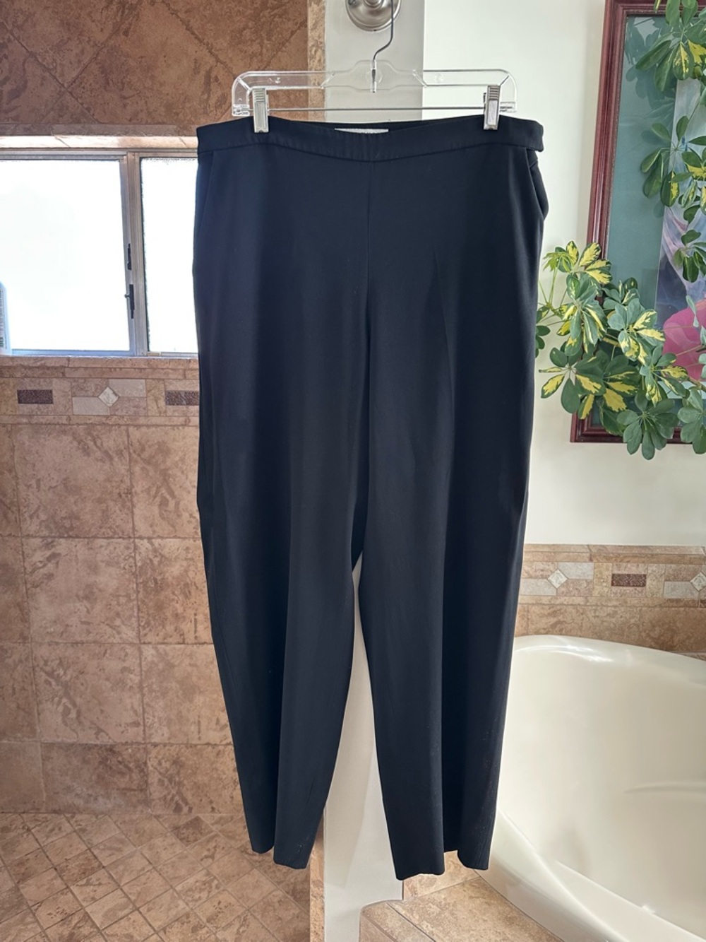 MM Lafleur Classic Black Wide Leg Pants Size 12
